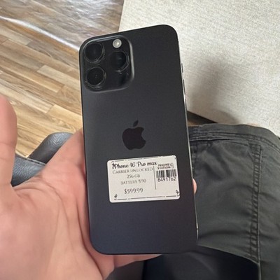 iphone 16 pro max 256gb unlocked Battery Health 90% Everything Original