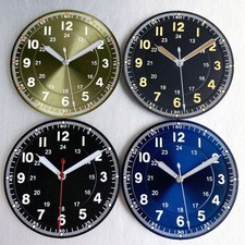 33.5mm Black Silver Blue Watch Dial Hand Set Luminous Fit NH35 NH36 Miyota 8215