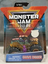 SPIN MASTER MONSTER JAM - GRAVE DIGGER WORLD FINALS ORANGE FLAMES VHTF