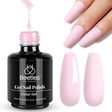 Beetles Barely Pink Nail Gel Polish 15ml UV Gel All Season 0.5Oz DIY Salon Gift