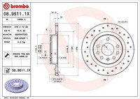 2X Brembo Bremsscheibe Hinterachse U.A. FüR Cadillac, Opel, Saab, Vauxhall