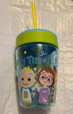 NWT Cocomelon Tumbler Straw Drink Cup Danny Friends 17.5 Oz Age 3 
