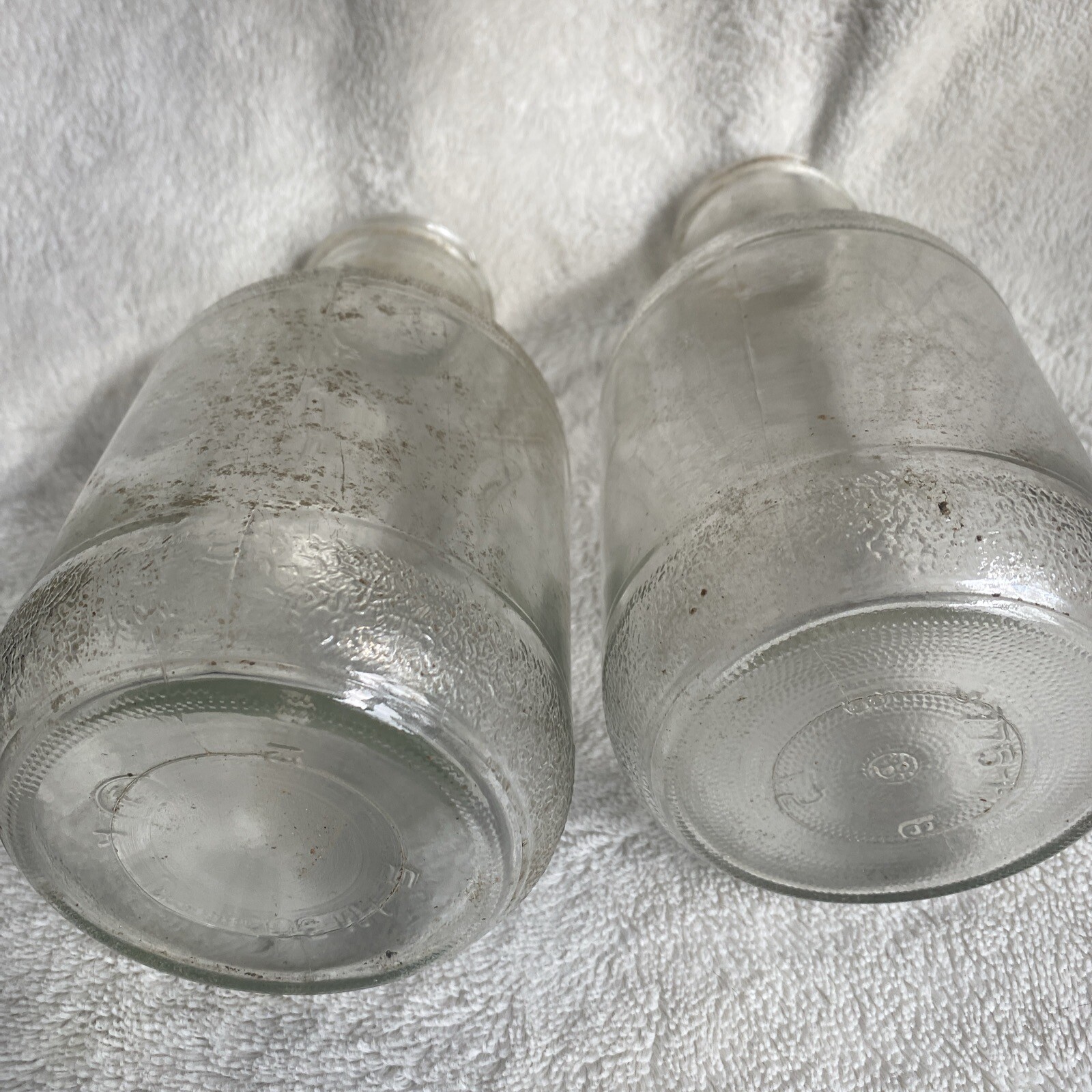 Vintage 1970s Stokley Glass Gatorade Bottles Lot of 2 Clear 32oz Empty