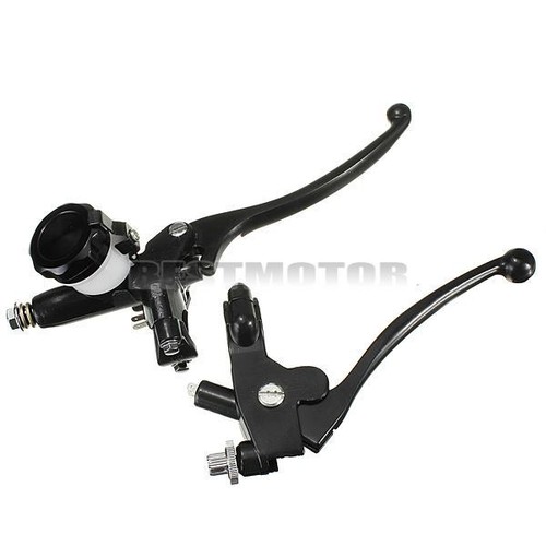 New 7/8" MOTORCYCLE HYDRAULIC BRAKE MASTER CYLINDER CLUTCH LEVER HONDA YAMAHA - Picture 2 of 7