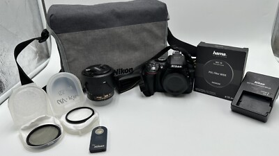 Nikon D 5300 24.2MP Digitalkamera - Schwarz, mit NIKKOR AF-P DX VR 18-55mm