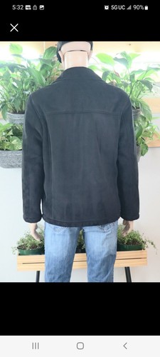 1 Black softshell faux fur liner dockers premium jacket in a men's medium - Picture 3 of 7