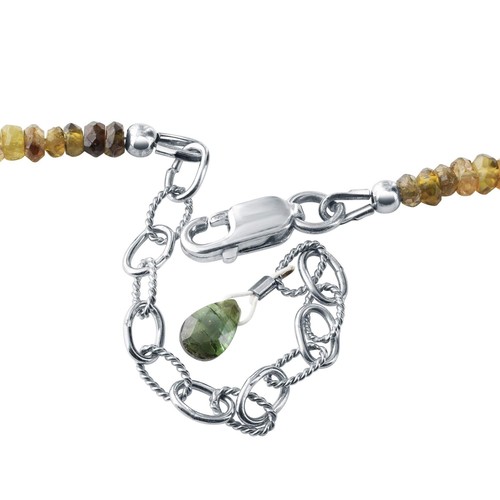 2mm Natural Multicolor Tourmaline Gemstone Necklace - Elegant Beaded Jewelry - Picture 5 of 6