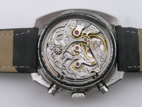 Vintage Longines Nonius Fly Back Chronograph Watch 8225-1 17j Cal 538 as Shown - Picture 7 of 8