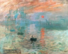 Claude Monet Impression Sunrise Painting Giclee Print on Fine Art Paper