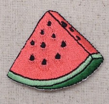 Watermelon Slice/Pink Picnic/Food/Fruit Iron on Applique/Embroidered Patch