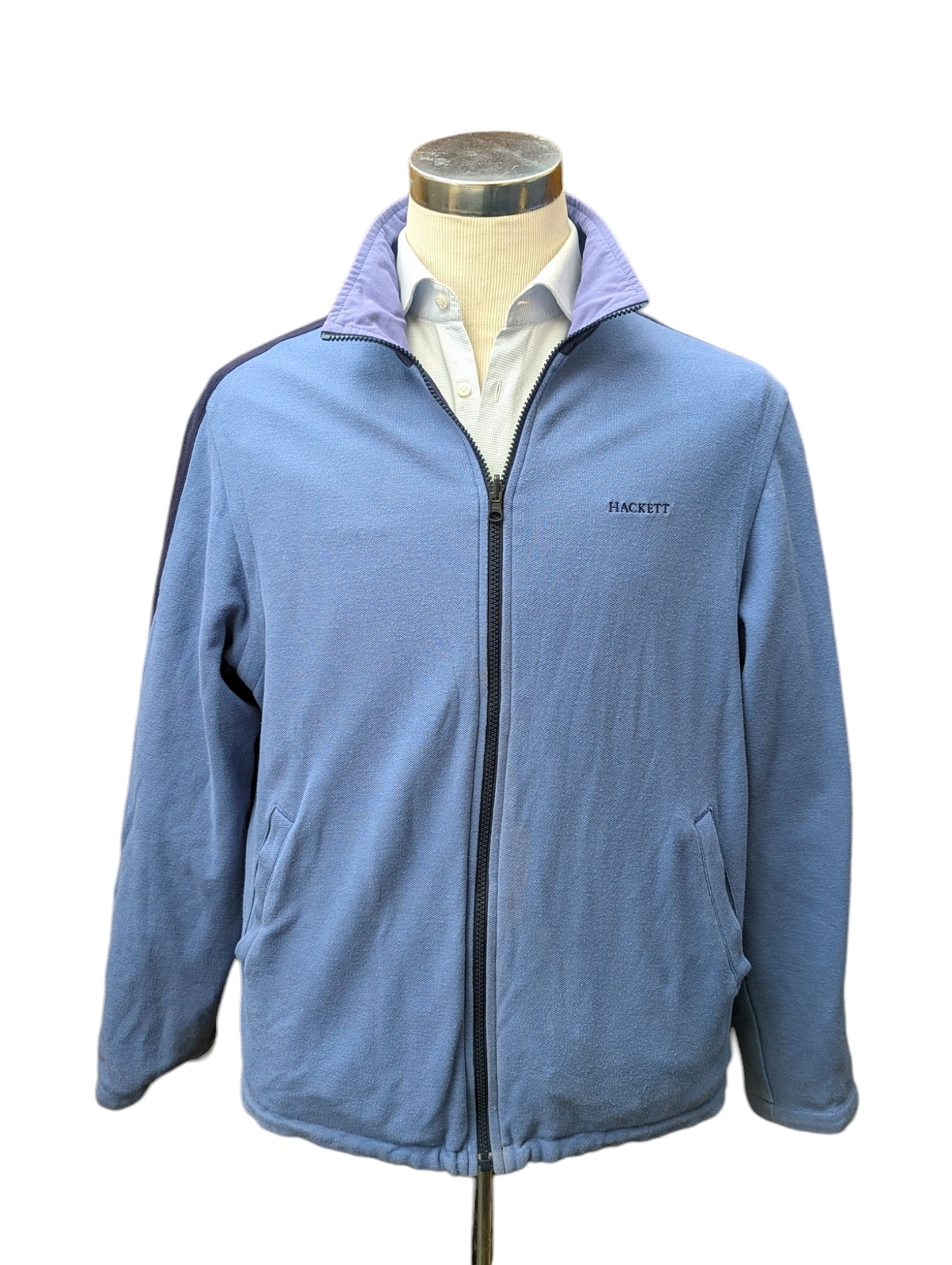 Hackett Reversible Jacket M/L Navy Periwinkle Blu… - image 2