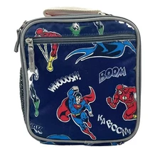Pottery Barn Kids Lunchbox DC Comics Superman Batman Flash Superhero Preschool