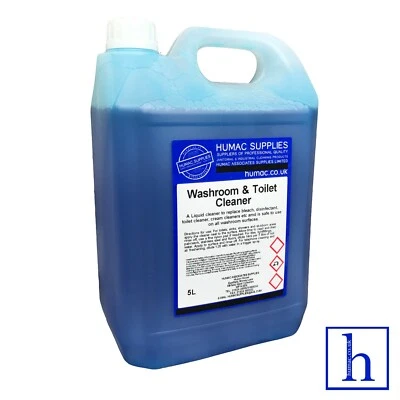 HUMAC Washroom Disinfectant Highly Concentrated Strong Cleaner Kills Bacteria Cleaner