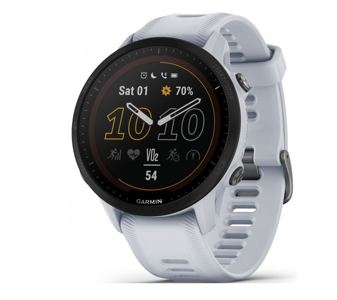 Garmin Forerunner 955 Solar GPS Smartwatch in Whitestone-image