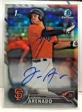 Jonah Arenado 2016 Bowman Chrome Prospect Refractor on-card Autograph Auto /499