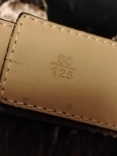 LOUIS VUITTON Belt Gold Logo Buckle Brown Monogram Canvas 50/125. Upsta - 第 8/12 張圖片