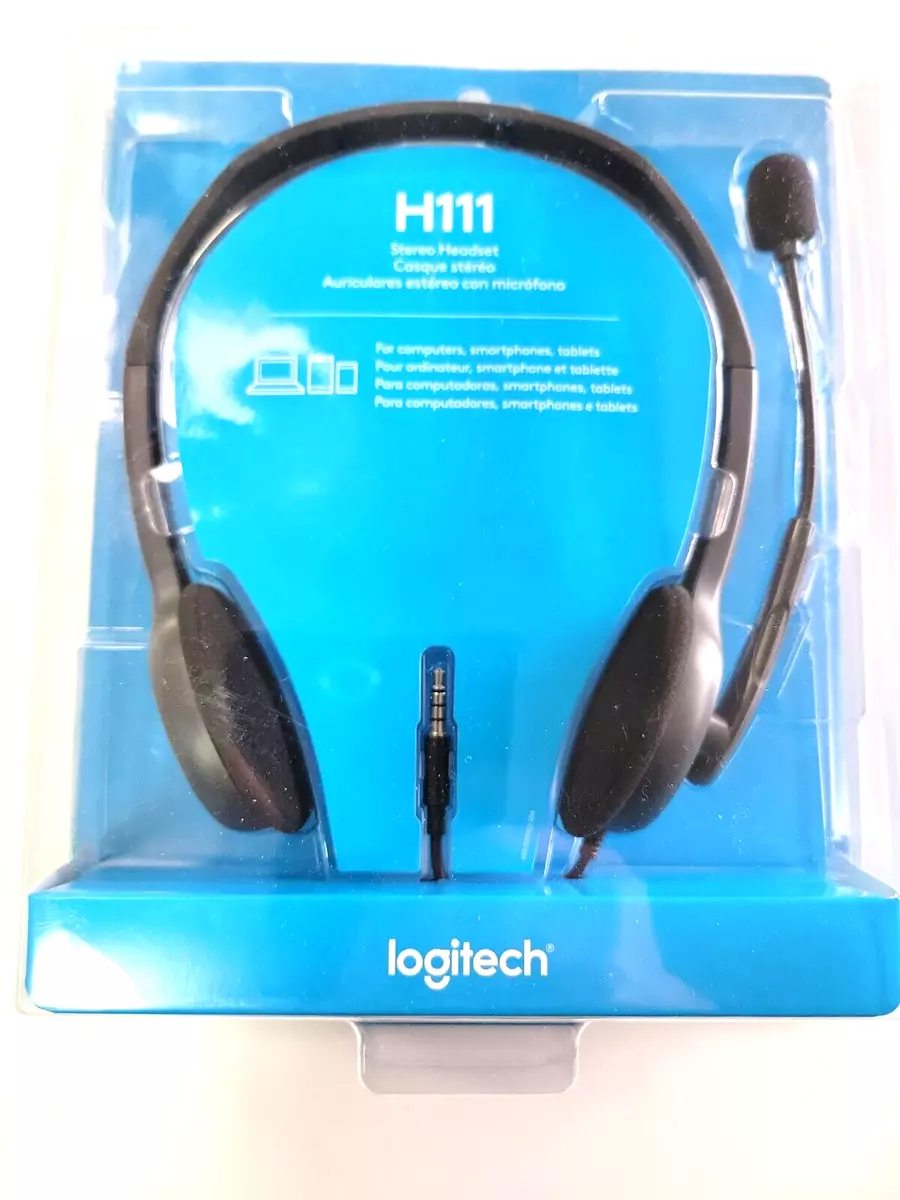 Logitech H111 Stereo Headset Logitech Stereo Wired Headset 97855114976 |  eBay