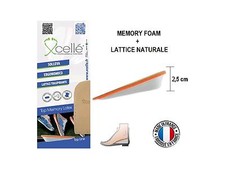 Alzatacco Alzatallone lattice memory pelle alto 2,5cm scarpe uomo e donna rialzo