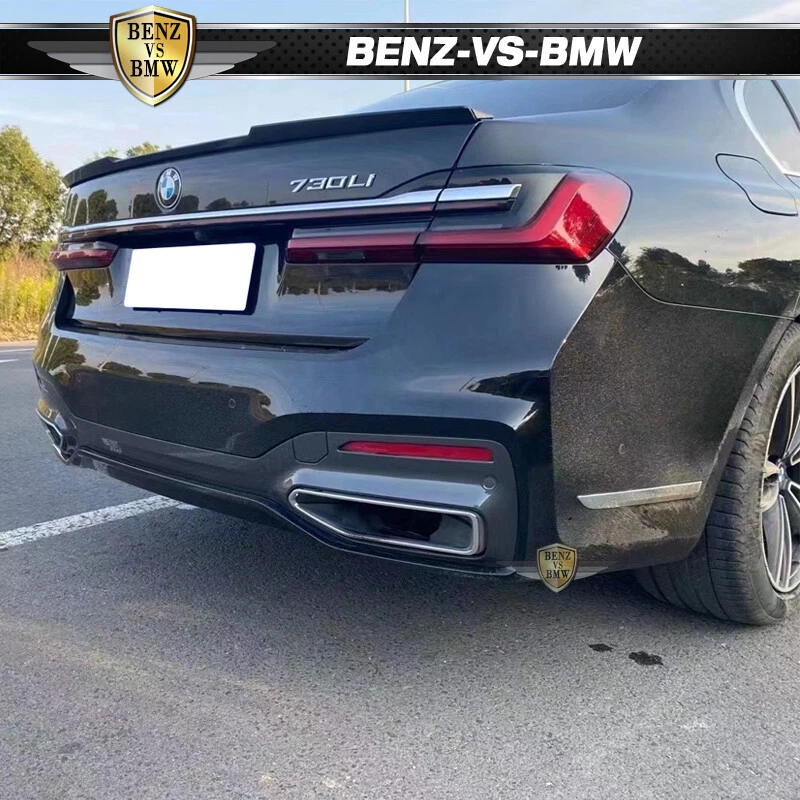 Fit 20-22 BMW G12 7-Series IKON Style Rear Trunk Spoiler ABS Plastic Gloss Black Foto 2 de 4