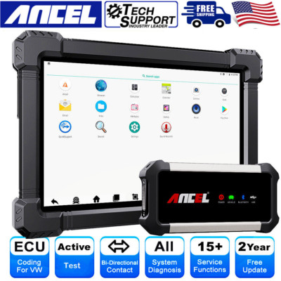 ANCEL X7 Bluetooth OBD2 Scanner Bi-directional Scan Tool Full System Diagnostic 