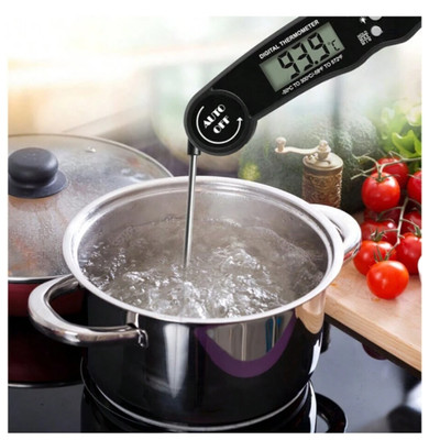 Digital Lebensmittel Thermometer Sonde Temperatur Magnet LED Klappbar BBQ Wasserdicht