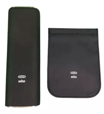 New Oral-B Leather Travel Case and Pouch Fit Triumph SmartSeries Pro 5000, 7000
