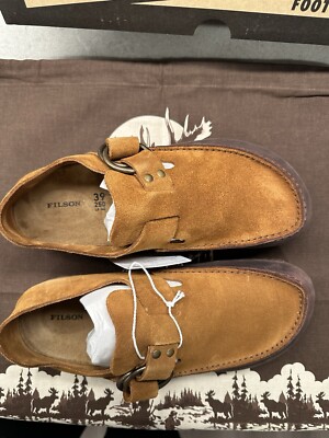 Filson Birkenstock London Methow Moccasin Mink/Roast Ladies 8, Men