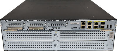 Cisco 3925 Router C3900-SPE100K9 + 4-Port Gigabit Ethernet Interface Card 