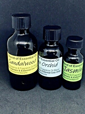 Essential Oil Blended Aromatherapy PREMIUM GRADE GLASS BOTTLE