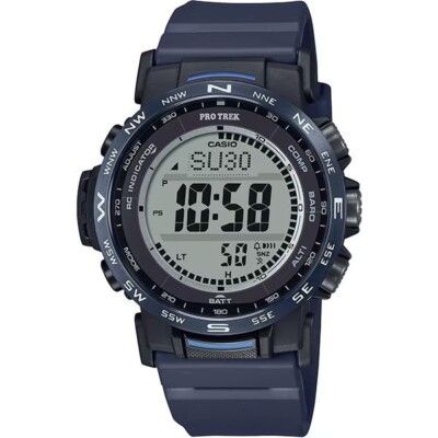 Casio Pro Trek PRW-35Y-2JF Men's Solar Radio-Controlled Watch Triple Sensor Blue
