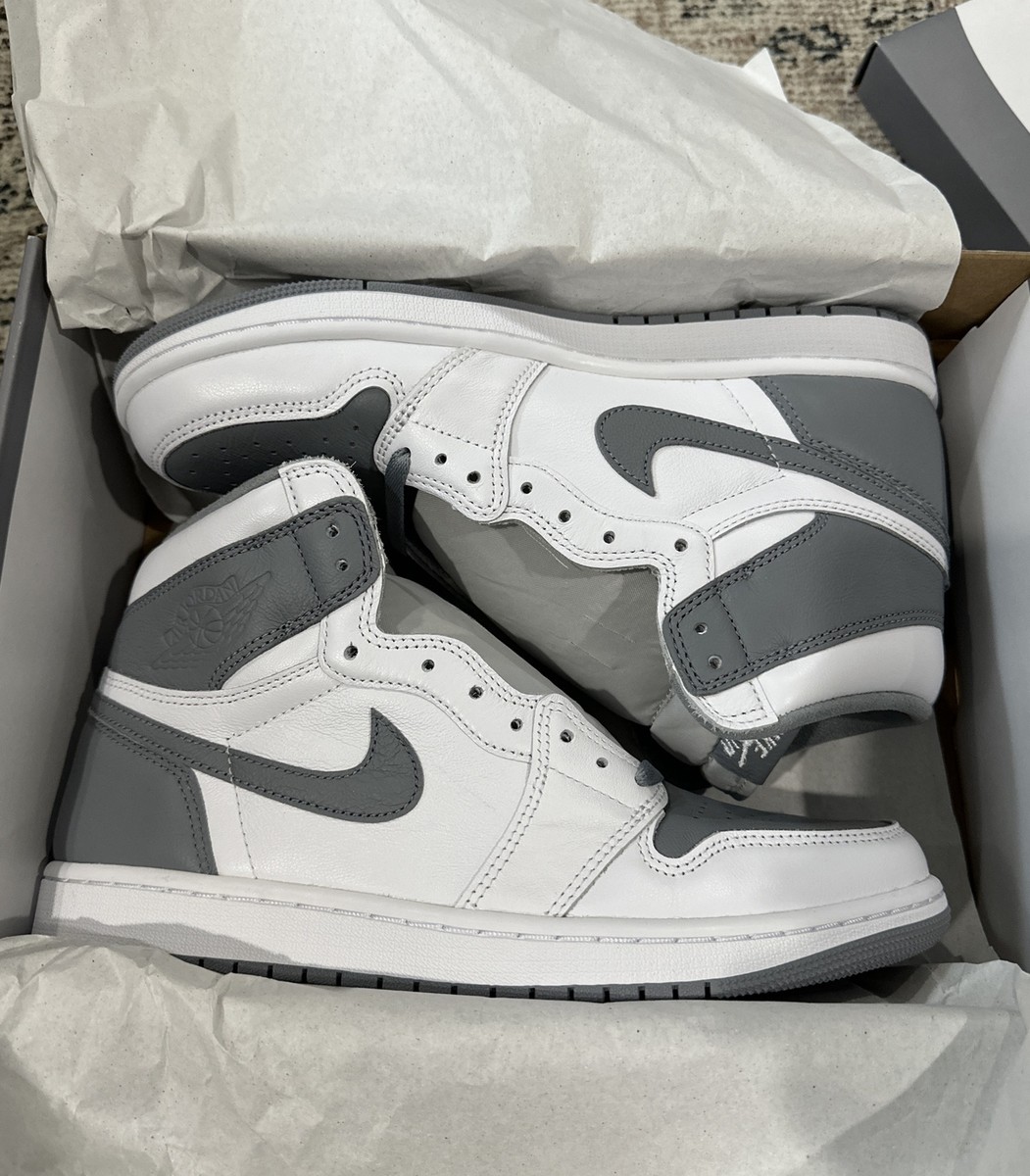 Nike Air Jordan Retro High OG Stealth White Gray Mens Size 10