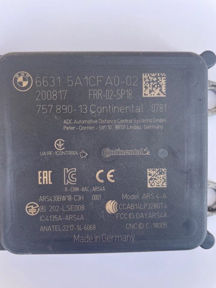 Radar sensor BMW G series long range 66315A1CFA0 / 5A1CFA0 - Image 4 of 4