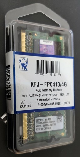 KINGSTON RAM Memory 4GB KFJ-FPC413/4G 1.5V WITH WARRANTY NEW Sealed - Picture 10 of 12