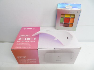 SUNUV 2-IN-1 UV LED NAIL LAMP SUN9C +VICOVI 9COLORS NAIL POWDER  *