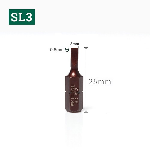 Magnetic Mini Screwdriver Bit Phillips Torx Slotted Hex Security Bits 1/4" Hex - Picture 26 of 45