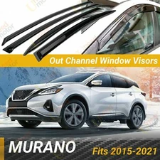 Fits Murano 2015-2021 OUT CHANNEL WINDOW VISOR VENT SHADE RAIN GUARDS DEFLECTOR