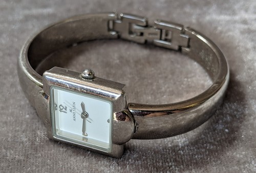 Anne Klein 10/6251 Women's Silver Tone Quartz Watch Square Case Good Condition! - Picture 3 of 7