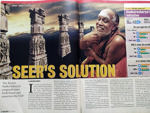 The Week 6 Jul 2003 Ayodhya Kanchi Sankaracharya Hrithik Roshan Jayant Narlikar - Picture 5 of 12