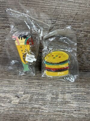 Two Pic And Save Acrylic Key Chains Hamburger And A Shake