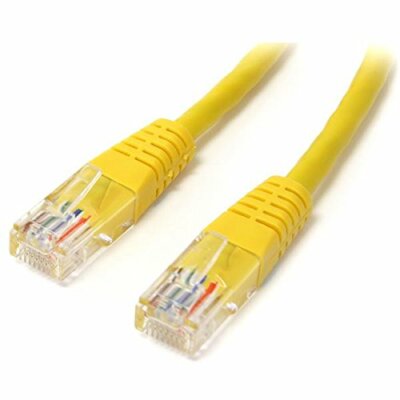 StarTech.com M45PATCH10YL geformtes RJ45 UTP-Cat-5e-Patchkabel   3 m (10 Fuß) gelb
