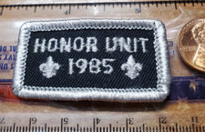 Honor Unit 1985 Embroidered Patch, BSA Boy Scouts Of America Uniform ww 