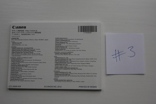 New original Canon 18-55mm IS STM lens instruction manual in UK #3 - Picture 2 of 2