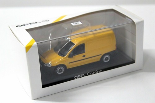 Opel Corsa Combo C Panel Delivery Van Yellow 2001 Minichamps 9162986 Dealer Box - Foto 2 di 2