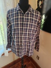 Wrangler Jeans Co Long Sleeve Button Down Shirt Blue Red Plaid Size Mens XL