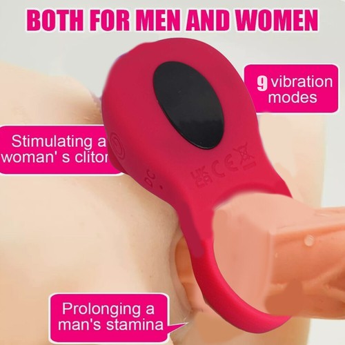 Men Penis Sleeve Ring Vibrator G-spot Clit Stimulator For Women Couples BDSM - Picture 6 of 24