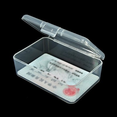 Rechteckig Aufbewahrungsschachtel Plastik Transparent Klar mit Deckel Organizer
