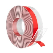 Heavy-Duty 20 ft x 1 in Weather Stripping, Door Draft Stopper Silicone Seal S...