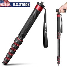 US Manbily Camera Monopod Carbon Fiber -36mm Large Tube, Max 40lbs, 44cm-174cm