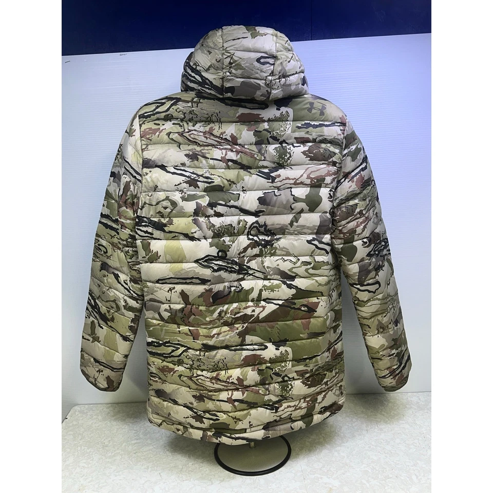 Under Armour Ridge Reaper Hunting Jacket w/Camouflage Neon Zipper-Large - Image 4 of 4