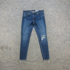 AG Adriano Goldschmied Women  s Jeans 31R The Legging Ankle Dark Wash Stretch